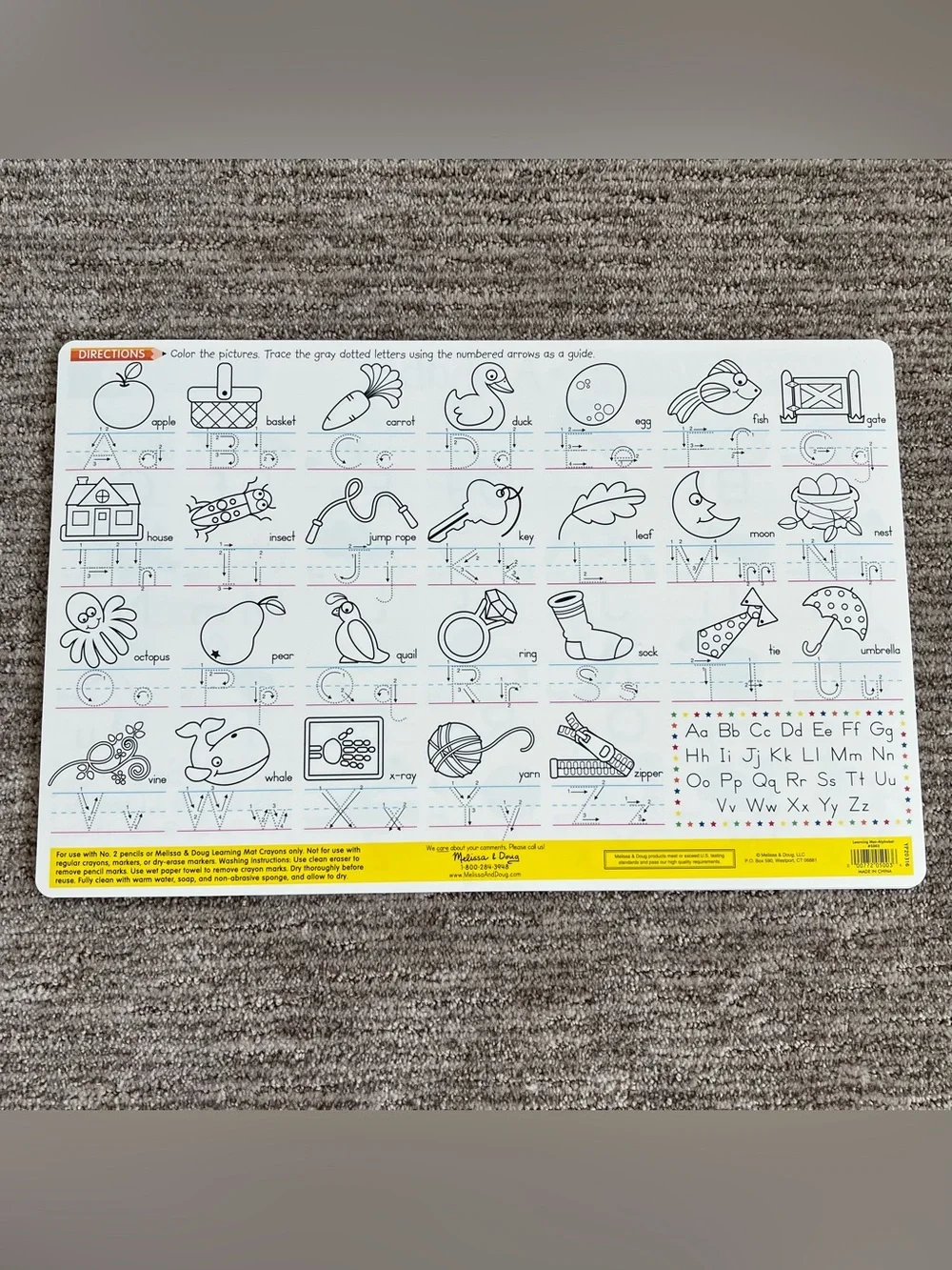 NWT Melissa & Doug Bundle of 6 Alphabet Learning Mats